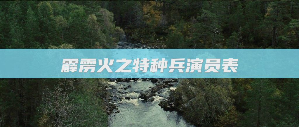 霹雳火之特种兵演员表