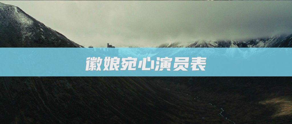 徽娘宛心演员表