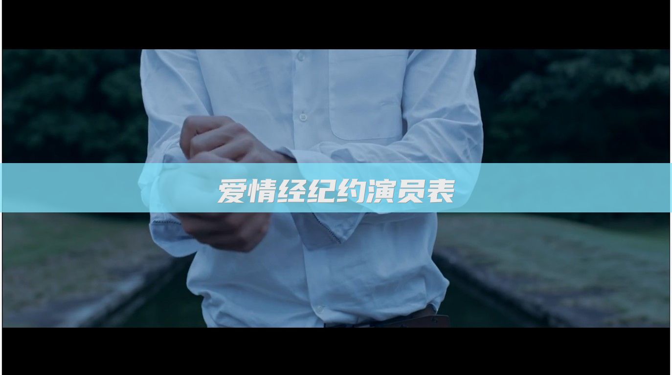 爱情经纪约演员表